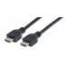 Cable HDMI 1.4 retardante de fuego, CL3 de 2 m 